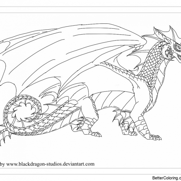 Wings of Fire Coloring Pages - Free Printable Coloring Pages