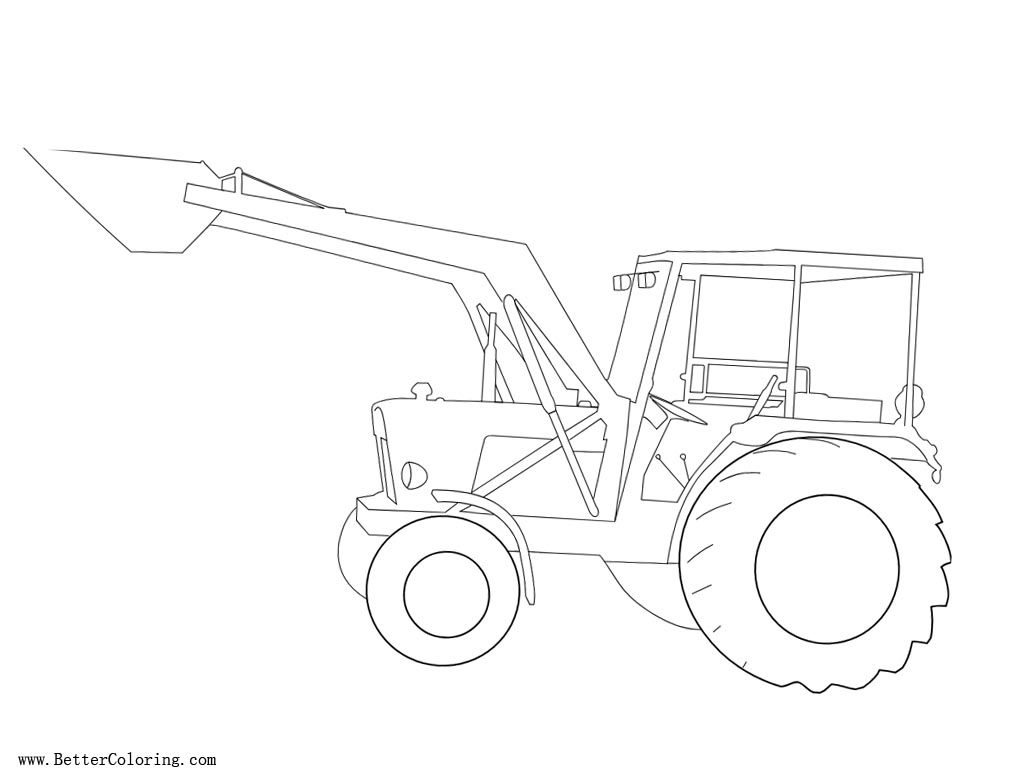 Working Tractor Coloring Pages - Free Printable Coloring Pages