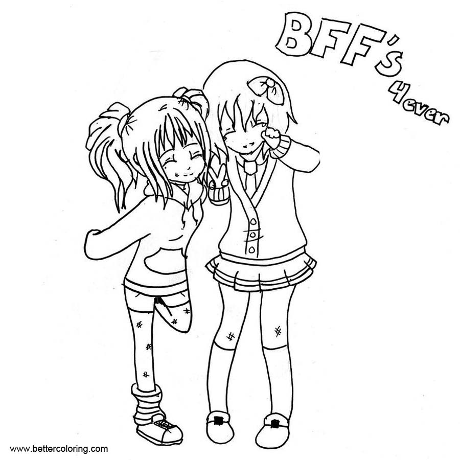 Printable Coloring Pages For Girls Bff