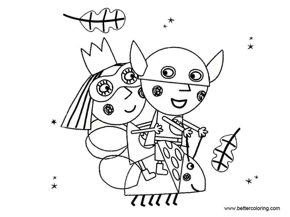 Free Printable Printable Ben And Holly Colouring Pages Askworksheet Riset