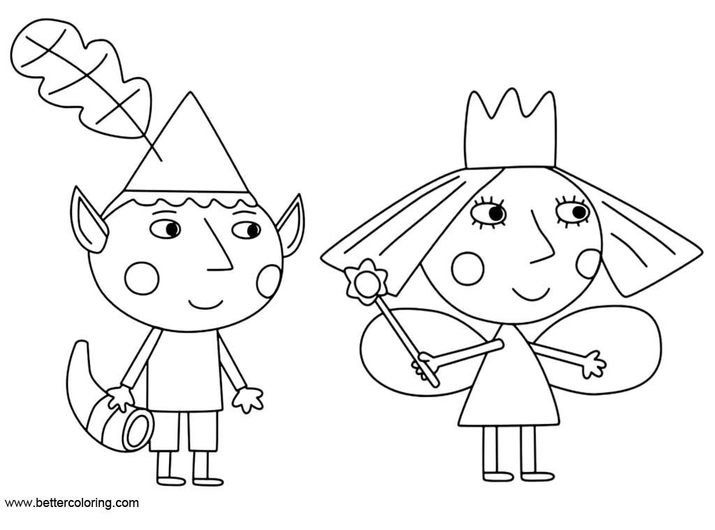 Ben And Holly Little Kingdom Coloring Pages Free Printable Coloring Pages