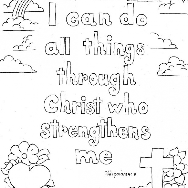 Bible Verse Coloring Pages God Created Heaven and Earth - Free ...