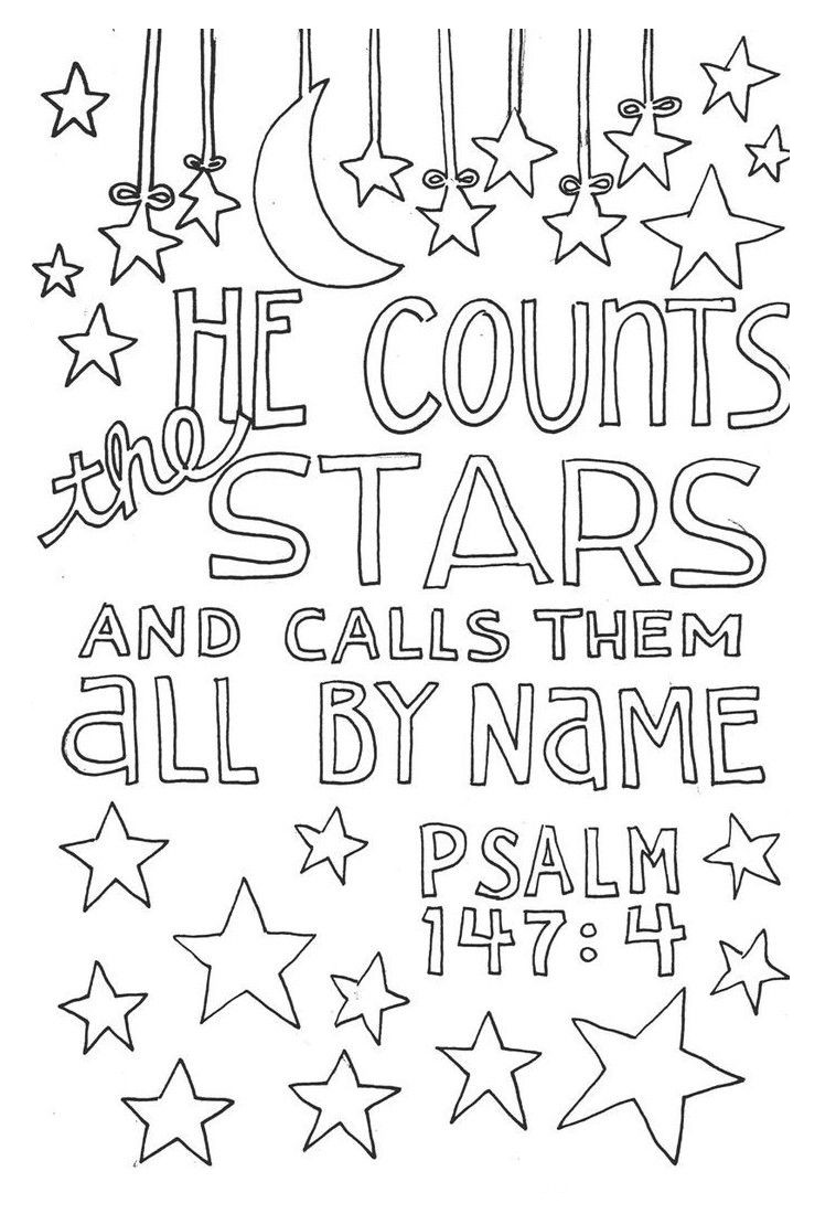 Psalms Bible Coloring Pages Printable