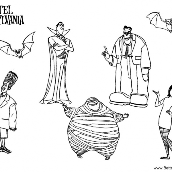 Hotel Transylvania Coloring Pages Werewolf Kids - Free Printable ...