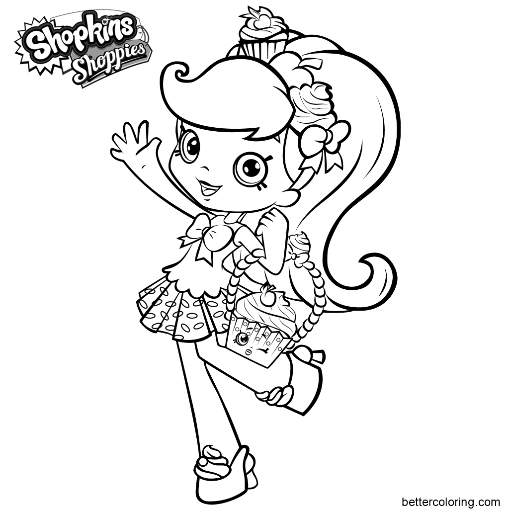 Cute Shoppies Coloring Pages - Free Printable Coloring Pages