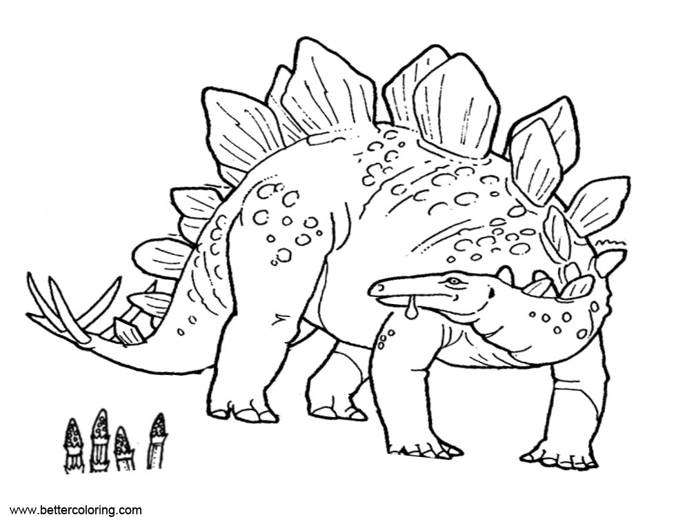 Dinosaurs From Jurassic World Fallen Kingdom Coloring Pages Free 