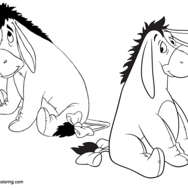 Eeyore Coloring Pages Clip Art - Free Printable Coloring Pages