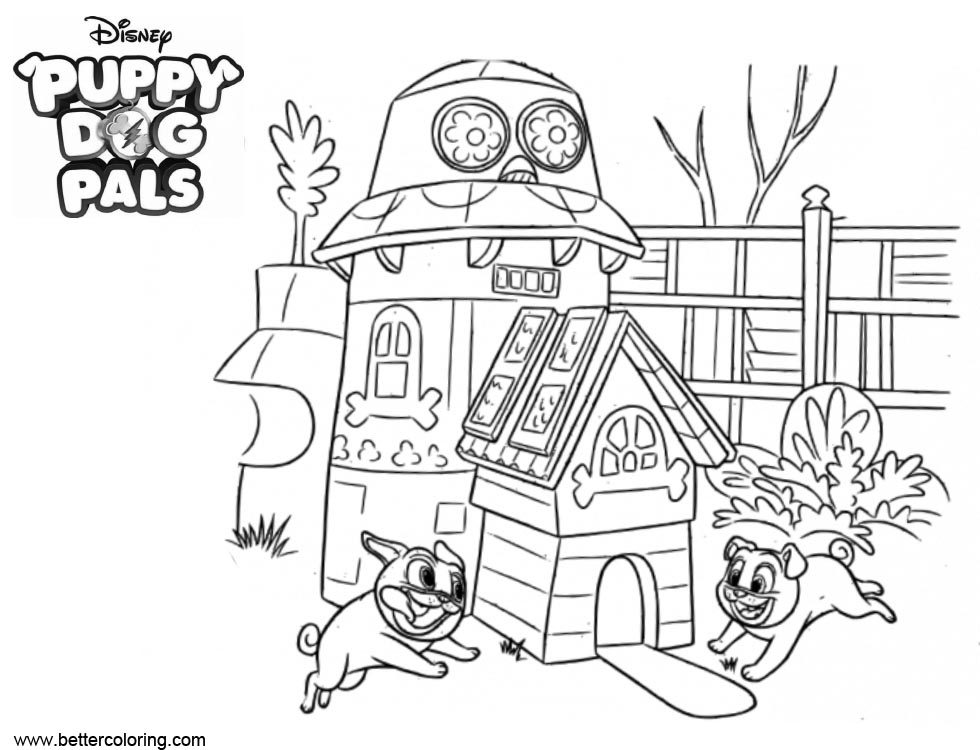 Printable Coloring Pages Of Puppy Dog Pals – Bornmodernbaby