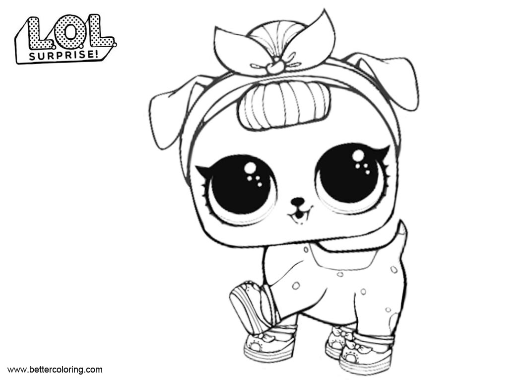 LOL Pets Coloring Pages B B Pup Free Printable Coloring Pages