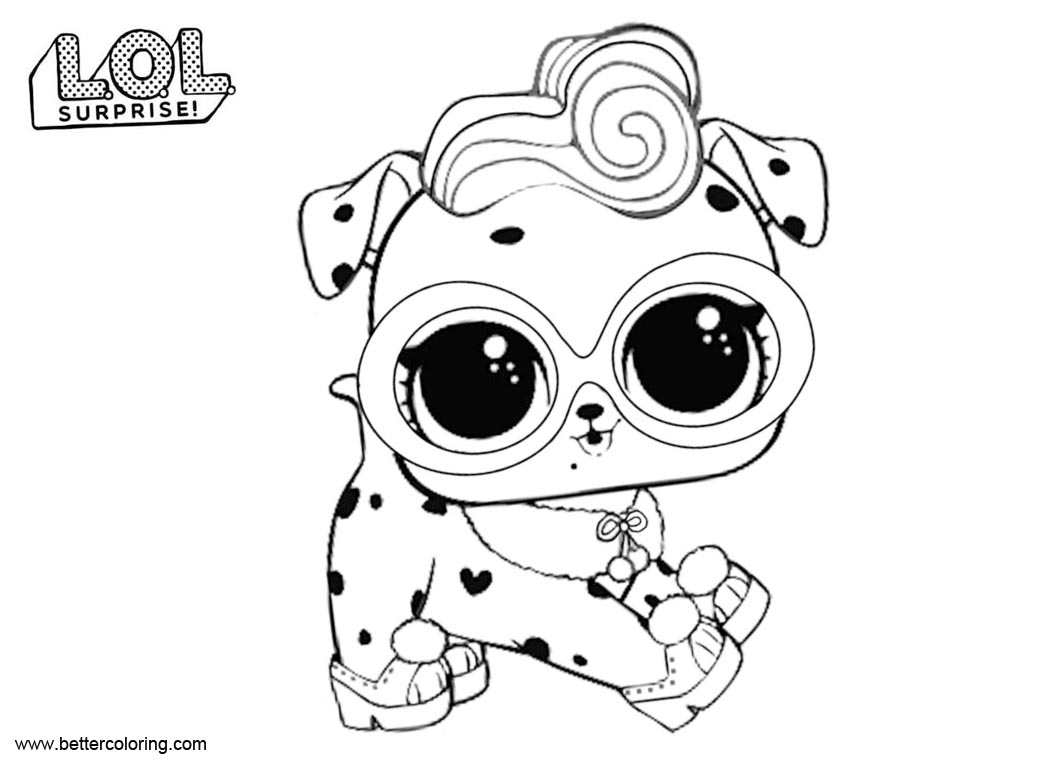LOL Pets Coloring Pages Dollmatian - Free Printable Coloring Pages