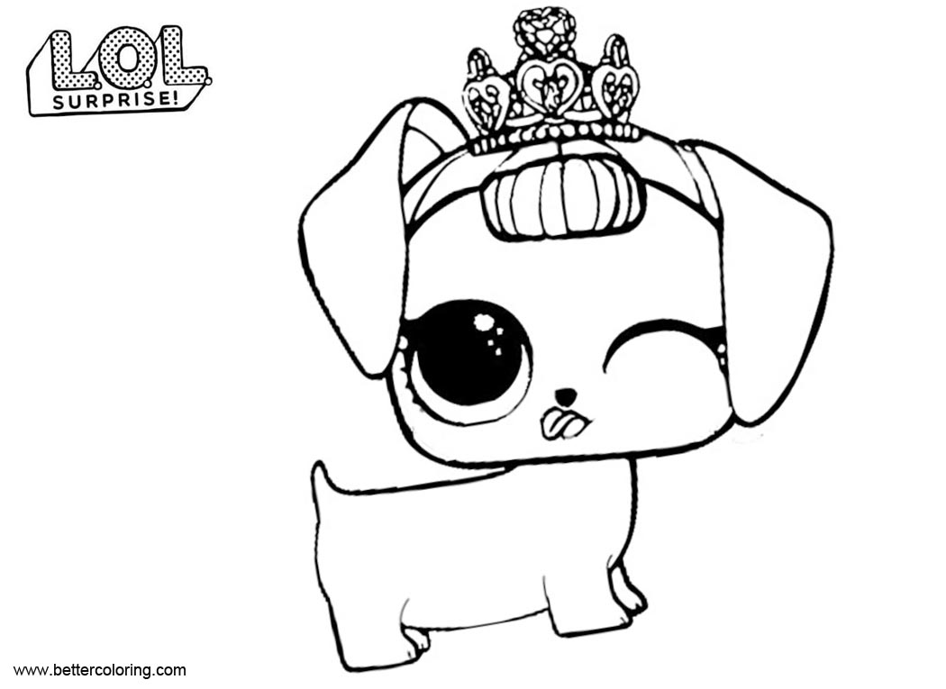 Download LOL Pets Coloring Pages Fancy Haute Dog - Free Printable ...