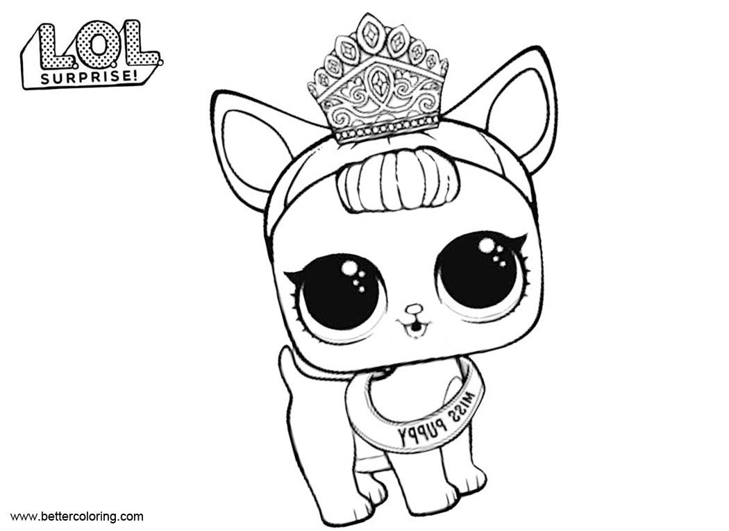 Download LOL Pets Coloring Pages Miss Puppy - Free Printable ...