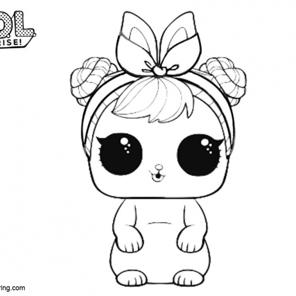 LOL Pets Coloring Pages Honey Bun - Free Printable Coloring Pages