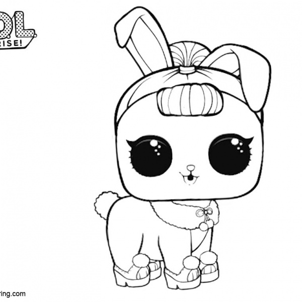 LOL Pets Coloring Pages Three Pets - Free Printable Coloring Pages