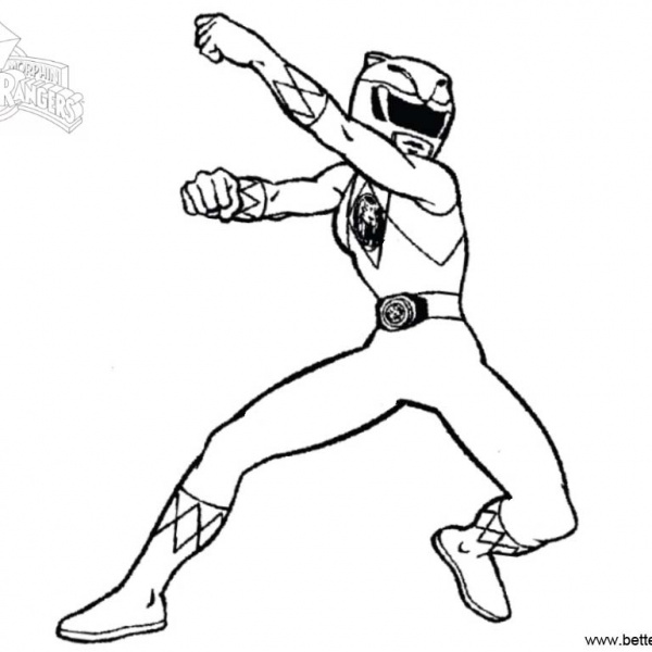 Logo of Mighty Morphin Power Rangers Coloring Pages - Free Printable ...