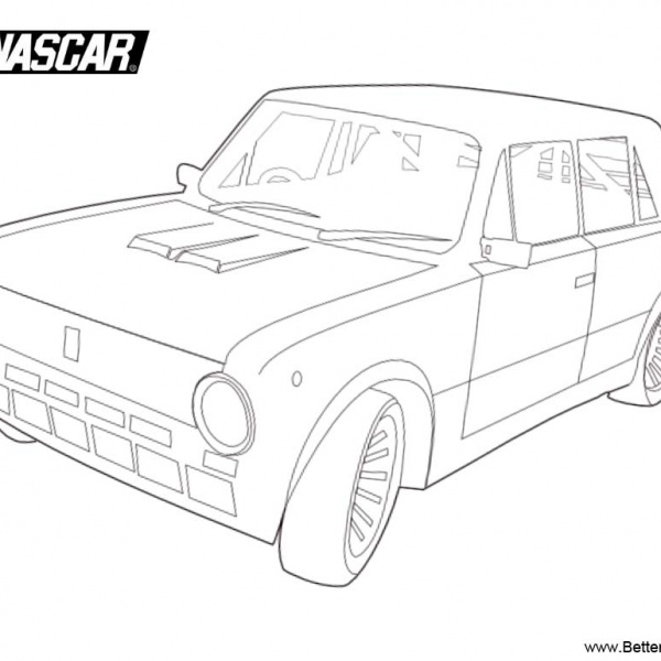 Nascar Coloring Pages Line Art - Free Printable Coloring Pages