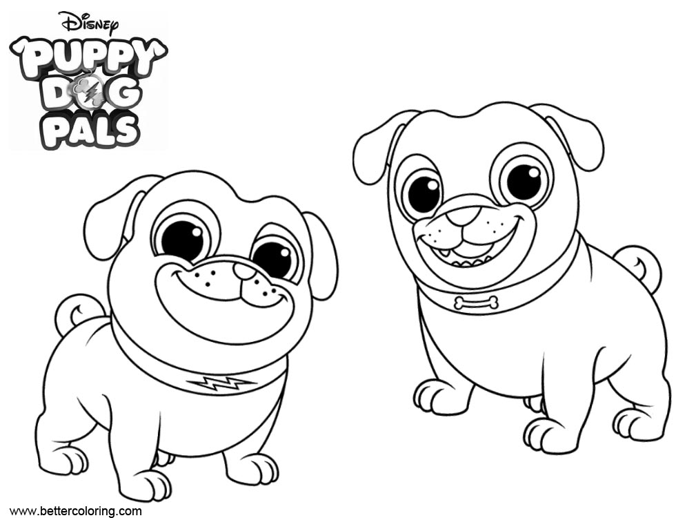 Puppy Dog Pals Coloring Pages - Free Printable Coloring Pages