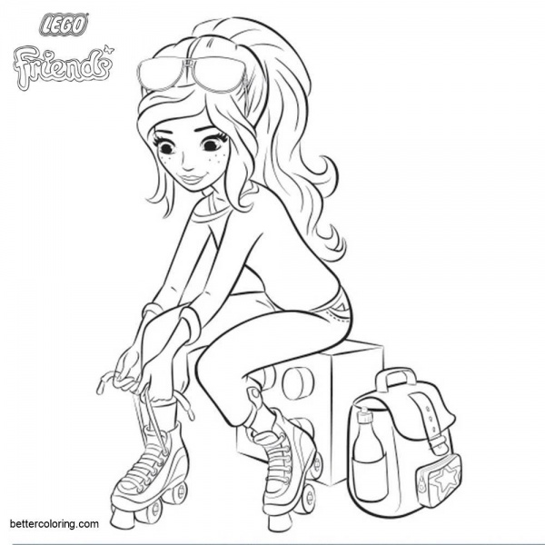 LEGO Friends Coloring Page Bird - Free Printable Coloring Pages