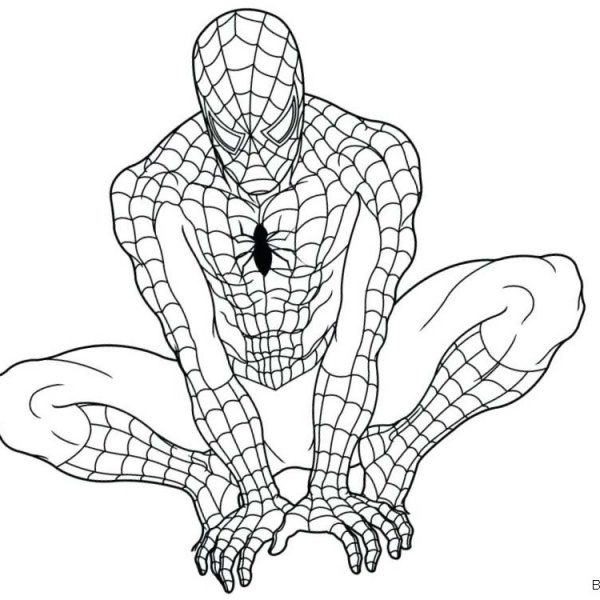 Spiderman Homecoming Coloring Pages Head Drawing - Free Printable ...