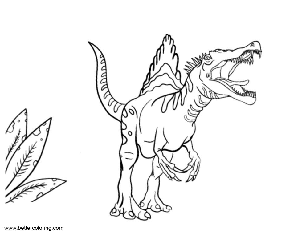 Spinosaurus Coloring Pages Printable Coloring Pages