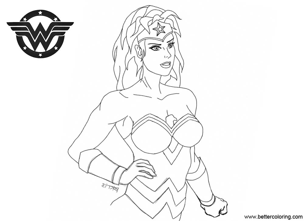 Super Girl Wonder Woman Coloring Pages by blongblang - Free Printable ...