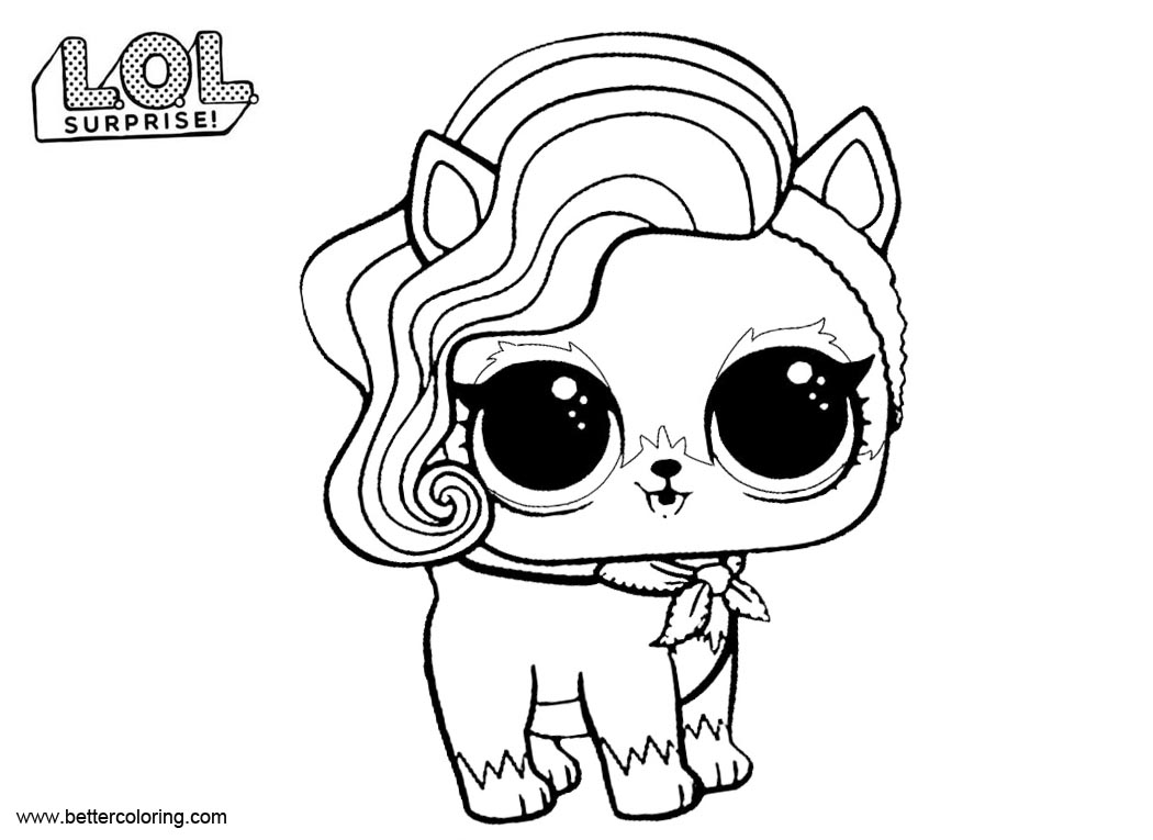 Sur fur Puppy from LOL Pets Coloring Pages - Free Printable Coloring Pages