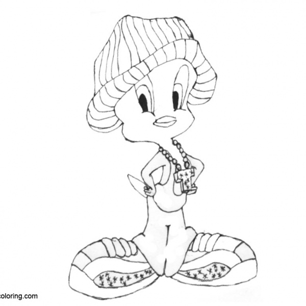 Sleeping Tweety Bird Coloring Pages - Free Printable Coloring Pages