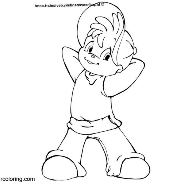 Alvin And The Chipmunks Coloring Pages Eleanor Drawing - Free Printable