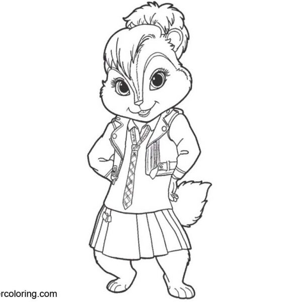 Eleanor from Alvin And The Chipmunks Coloring Pages - Free Printable ...