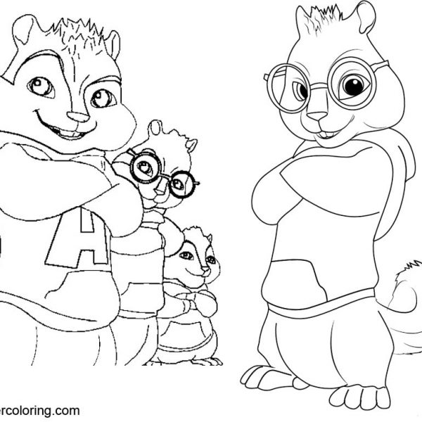 Boys from Alvin And The Chipmunks Coloring Pages - Free Printable ...