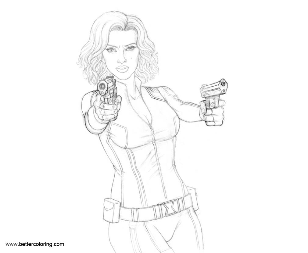 Black Widow Coloring Pages by Mattsimas - Free Printable Coloring Pages