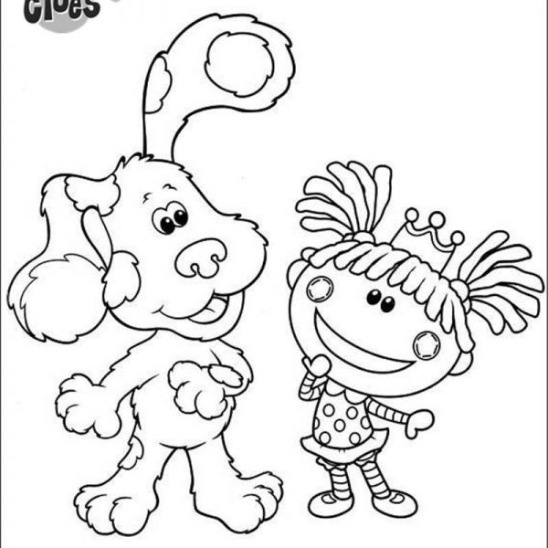 Blue's Clues Coloring Pages with Friends - Free Printable Coloring Pages