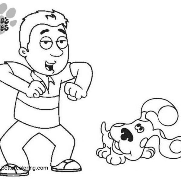 steve coloring pages pdfs blues clues