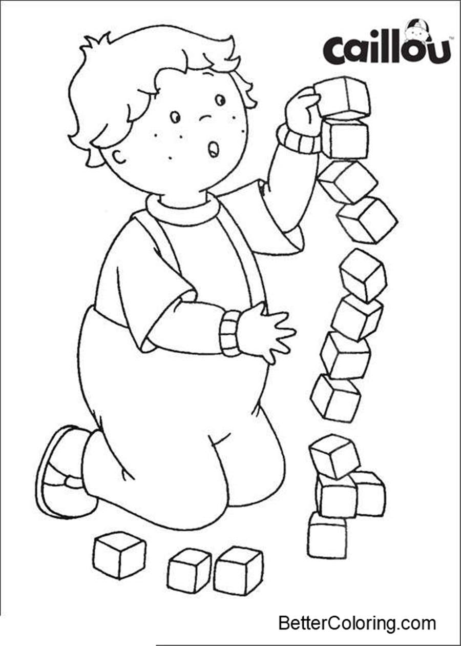 Caillou Coloring Pages Coloring Book - Free Printable Coloring Pages