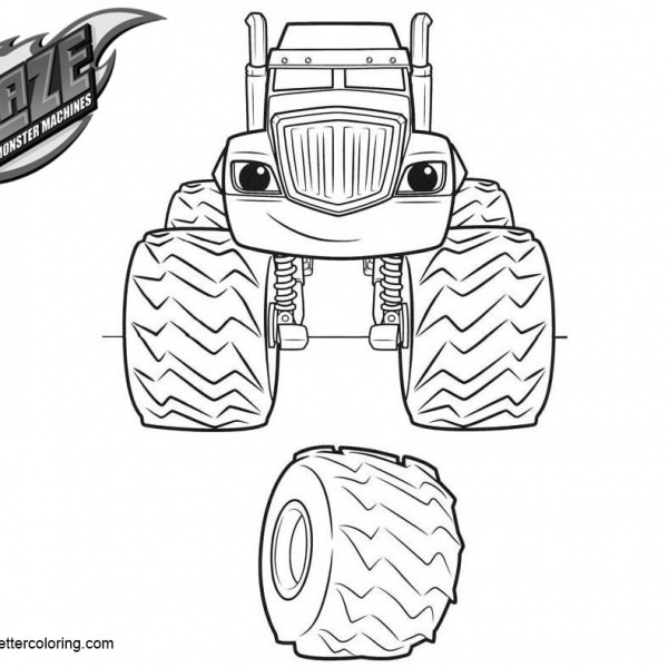 Blaze and the Monster Machines Coloring Pages Clipart - Free Printable ...