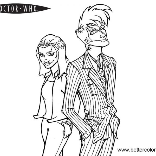 Doctor Who Coloring Pages TARDIS - Free Printable Coloring Pages