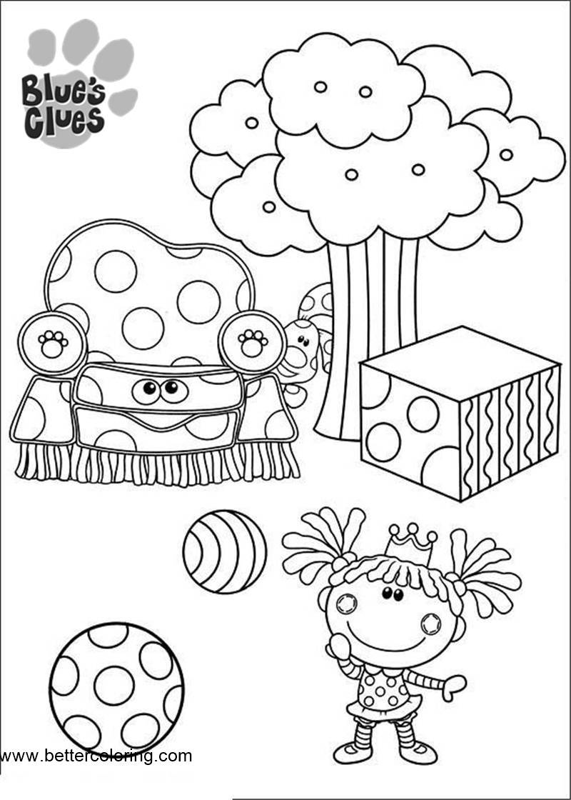 Doll from Blue's Clues Coloring Pages - Free Printable Coloring Pages