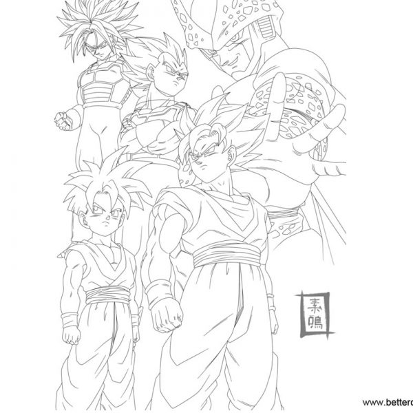 Dragon Ball Super Coloring Pages Goku - Free Printable Coloring Pages