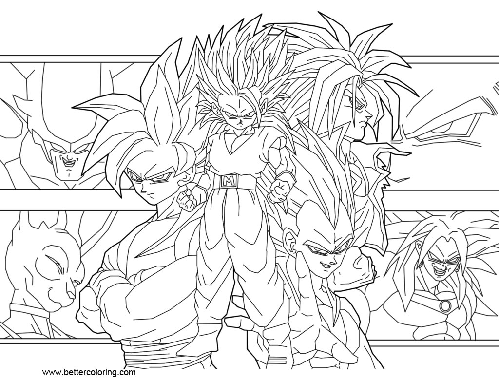 Dragon Ball Super Coloring Pages by guitar6god - Free Printable ...