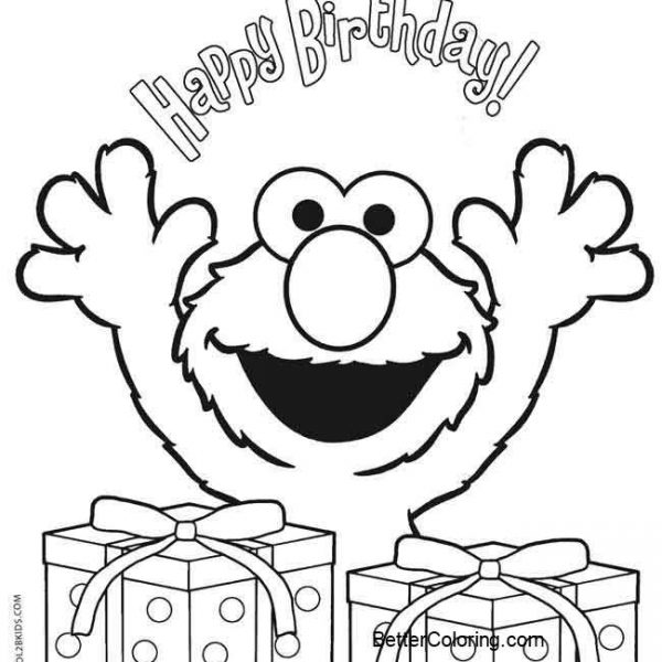 Elmo Coloring Pages Go to School - Free Printable Coloring Pages