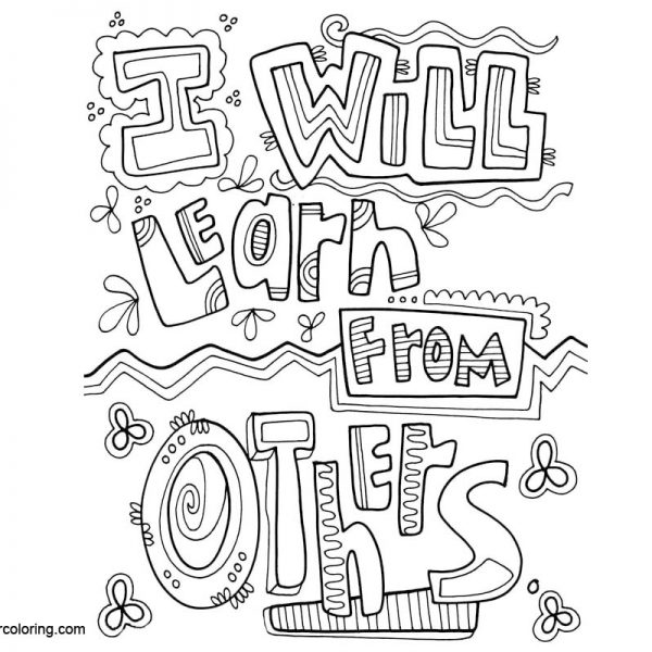 Growth Mindset Coloring Pages Grow My Brain - Free Printable Coloring Pages