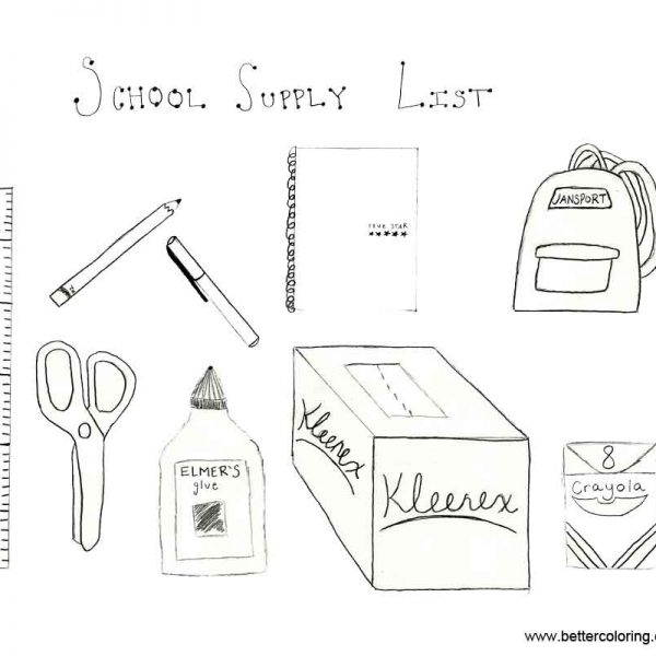 School Supplies Printables