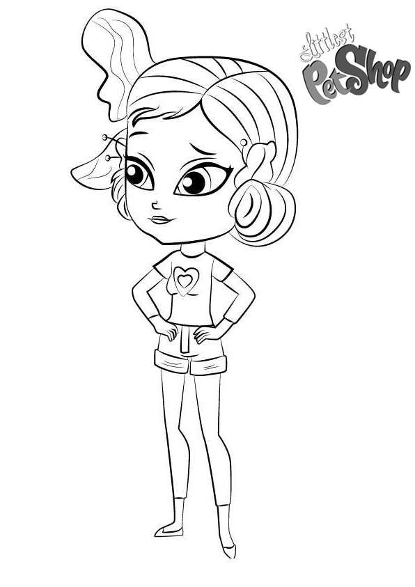 Littlest Pet Shop Coloring Pages Youngmee Song - Free Printable ...