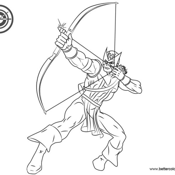 Hawkeye Coloring Pages with Black Widow by Adamwithers - Free Printable ...