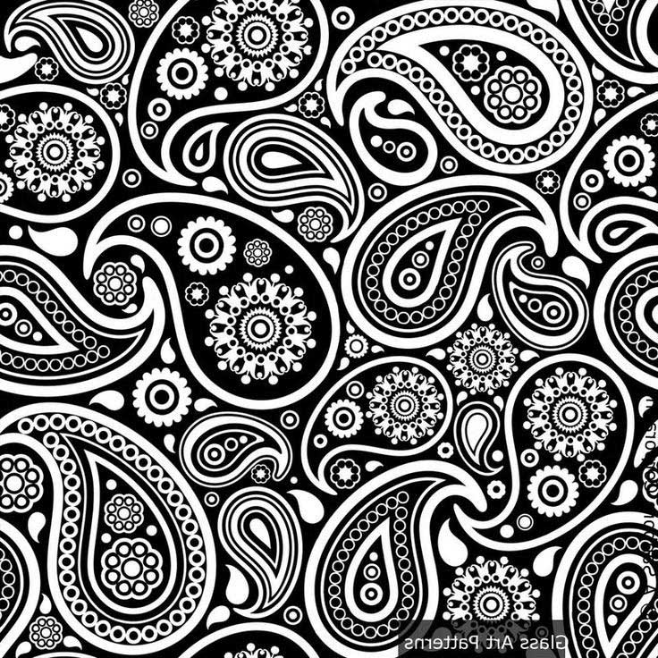 Paisley Coloring Pages Glass Pattern - Free Printable Coloring Pages