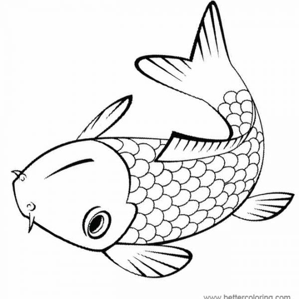 Simple Rainbow Fish Coloring Pages - Free Printable Coloring Pages