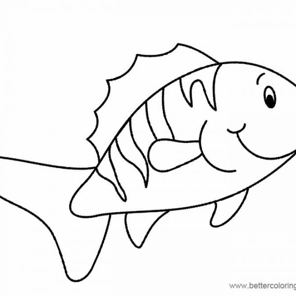 Rainbow Fish Coloring Pages