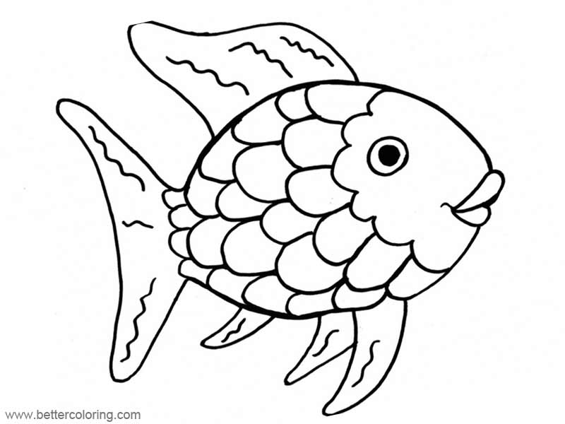 Rainbow Fish Coloring Pages Free Printable Coloring Pages