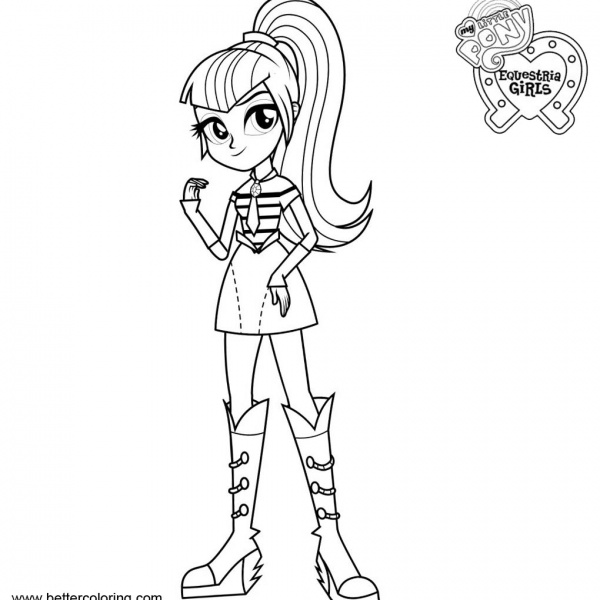 My Little Pony Equestria Girls Coloring Pages Fluttershy - Free ...