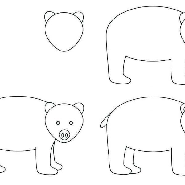 Printable Brown Bear Brown Bear Coloring Pages Outline Drawing - Free ...